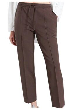 Athleta Endeavor chocolate brown pull on Pants Size 0 Elastic Waist ankle